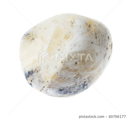 polished barite (baryte) stone on white 80766177
