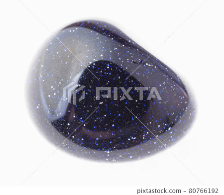 tumbled blue goldstone (artificial aventurine) gem 80766192