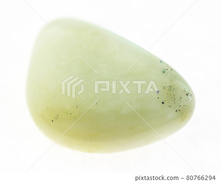 polished vesuvianite stone on white 80766294