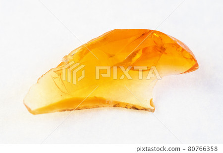rough transparent Fire opal stone on white rough transparent Fire opal stone on white 80766358