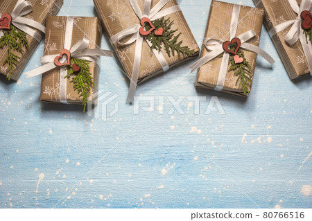 Christmas background with gift boxes Christmas background with gift boxes 80766516