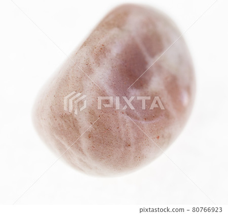 polished albite (moonstone) gemstone on white polished albite (moonstone) gemstone on white 80766923