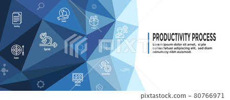 Agile Scrum Process and development icon set web header banner Agile Scrum Process and development icon set web header banner 80766971