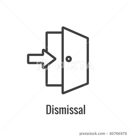 Job Loss, Downsizing, Getting Fired, and Unemployment from Covid 19 or Coronavirus Icon 80766978