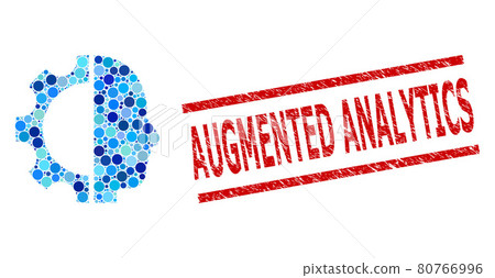Textured Augmented Analytics Watermark and Cyborg Gear Collage of Rounded Dots Textured Augmented Analytics Watermark and Cyborg Gear Collage of Rounded Dots 80766996