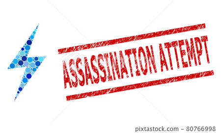 Scratched Assassination Attempt Watermark and Electric Spark Composition of Circles Scratched Assassination Attempt Watermark and Electric Spark Composition of Circles 80766998
