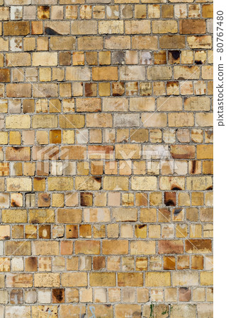 old brick wall of a part of the building old brick wall of a part of the building 80767480