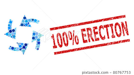 Scratched 100 percents Erection Stamp and Cyclone Arrows Mosaic of Rounded Dots Scratched 100 percents Erection Stamp and Cyclone Arrows Mosaic of Rounded Dots 80767753