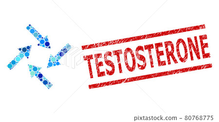 Distress Testosterone Stamp and Centripetal Arrows Collage of Circles Distress Testosterone Stamp and Centripetal Arrows Collage of Circles 80768775