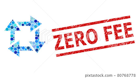 Distress Zero Fee Watermark and Recycle Composition of Circles 80768778