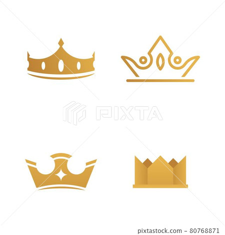 Crown Logo Template vector icon Crown Logo Template vector icon 80768871