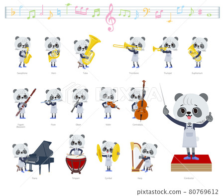 Panda girl set on classical music performance 80769612