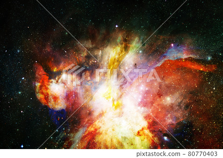 Deep space. Elements of this image furnished by NASA 80770403