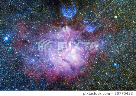 Cosmic landscape. Nebula. Elements of this image furnished by NASA 80770438