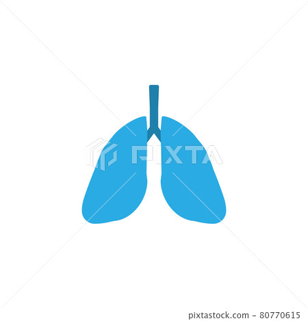 Lungs, medical icon. Vector illustration, flat design. Lungs, medical icon. Vector illustration, flat design. 80770615