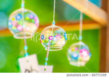 [Summer material] Wind chimes at Hotaka Shrine [Nagano Prefecture] 80771399