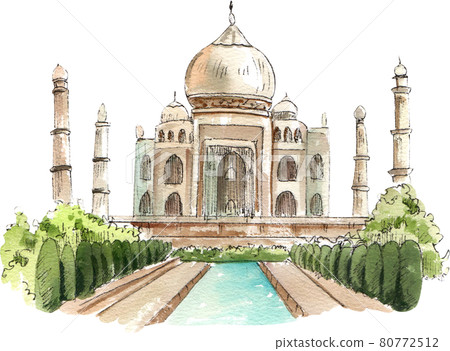 Tourism day concept watercolor Tourism day concept watercolor 80772512