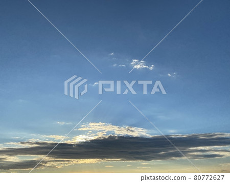 Clouds at sunset in summer 80772627
