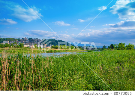 Usui River Annaka Smelter Near Nishige Sports Park Early summer scenery Usui River Annaka Smelter Near Nishige Sports Park Early summer scenery 80773095