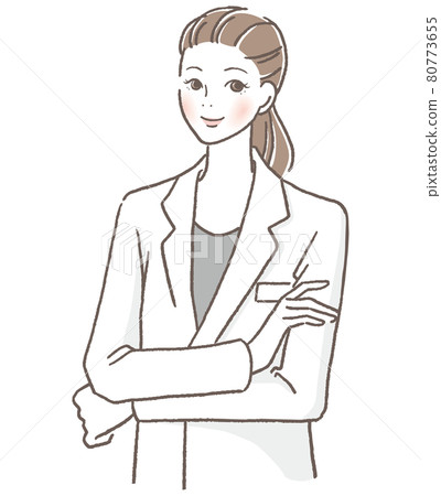 Female doctor with arms crossed 80773655
