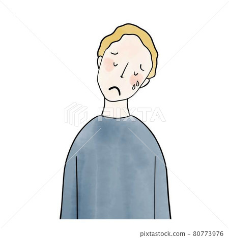 哭泣的男人西方人 80773976