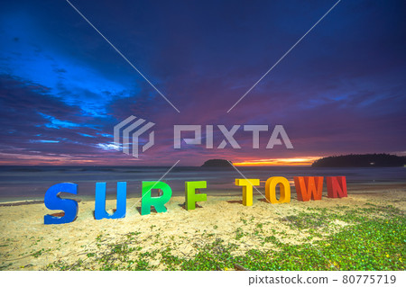 sunset landscape Amazing light of nature cloudscape sky. sunset landscape Amazing light of nature cloudscape sky. 80775719