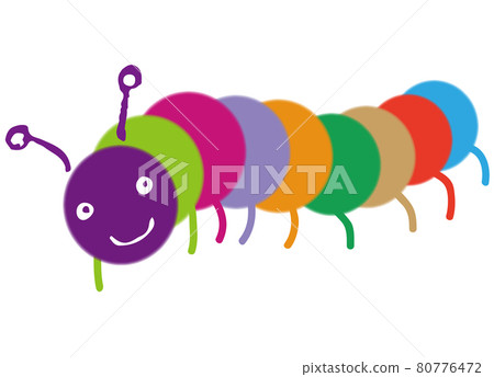 One hornworm with a colorful body and legs One hornworm with a colorful body and legs 80776472