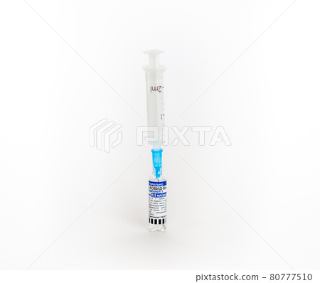 The coronavirus vaccine is in the hands of a doctor, a syringe The coronavirus vaccine is in the hands of a doctor, a syringe 80777510