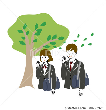 Vector illustration of two male and female students sending ale under a tree Vector illustration of two male and female students sending ale under a tree 80777925