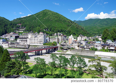 Gero hot spring town in summer Gero hot spring town in summer 80778370