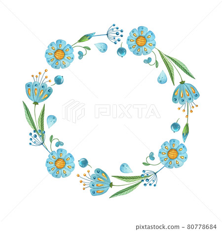 Hand-drawn watercolor floral frame template. Botanical illustration with space for text. Decor for invitations, greeting cards, posters, design elements. Hand-drawn watercolor floral frame template. Botanical illustration with space for text. Decor for invitations, greeting cards, posters, design elements. 80778684