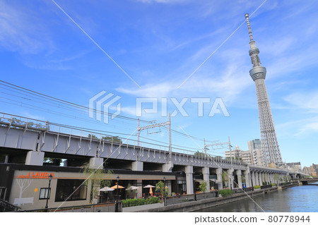東京晴空塔和東京水町 80778944
