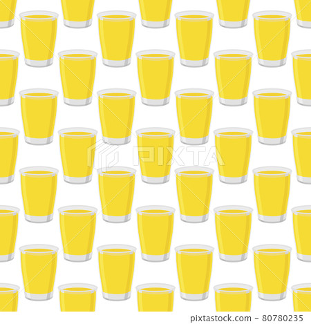 Illustration on theme big colored lemonade in glass cup 80780235