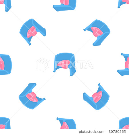 Abstract seamless plastic baby pots with comfortable handle 80780265