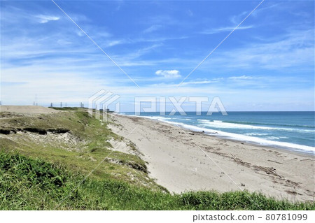 Hamaoka Sand Dunes and Hamaoka Nuclear Power Station 80781099