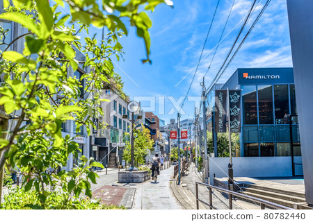 東京澀谷澀谷貓街的城市景觀 東京澀谷澀谷貓街的城市景觀 80782440