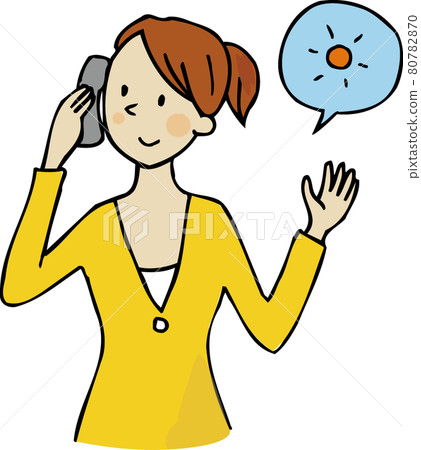 Women calling - Stock Illustration [80782870] - PIXTA