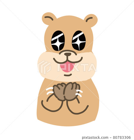 Vector illustration of Quokka Rabbie applauding and complimenting 80783306