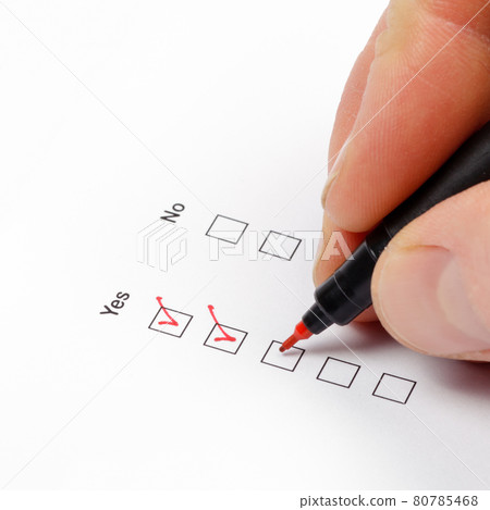 Answering survey Answering survey 80785468