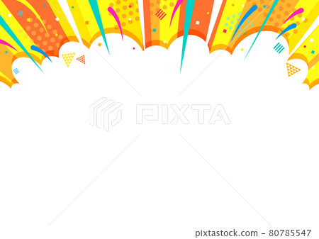 流行幾何圖案裝飾黃色 流行幾何圖案裝飾黃色 80785547