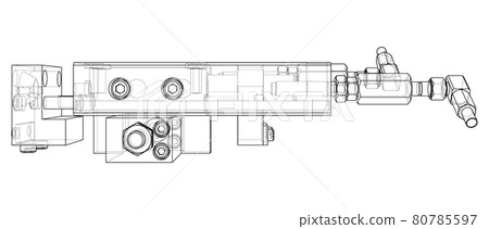 Abstract industry object concept. Vector 80785597