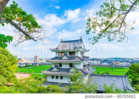 Asahi Castle, a simulated castle tower in Shiroyama Park, Owariasahi City <Owariasahi City, Aichi Prefecture> 80785681