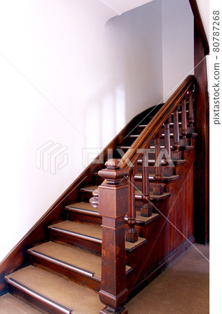 [Nagano] Autumn Matsumoto Retro stairs at the Old Catholic Priest's Hall 80787268
