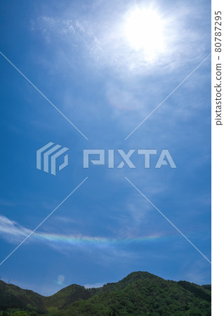 環水平弧和太陽 環水平弧和太陽 80787295