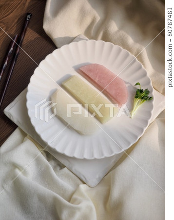 Korean food ssammu, side dish 80787481