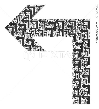 Turn Left Recursion Collage of Itself Items Turn Left Recursion Collage of Itself Items 80787562