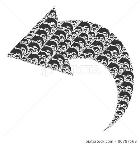 Undo Recursive Collage of Itself Icons - Stock Illustration [80787569 ...