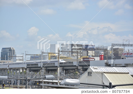 Scenery in front of Okayama station 80787784