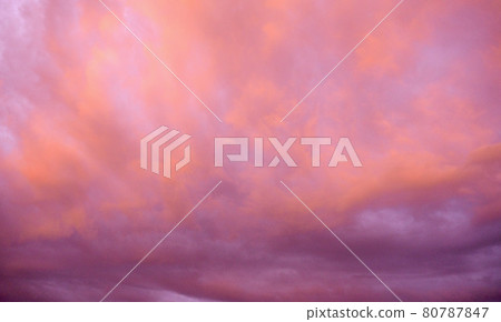 Sunset sky and clouds background 80787847