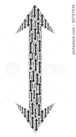 Vertical Flip Fractal Composition of Itself Icons - Stock Illustration ...